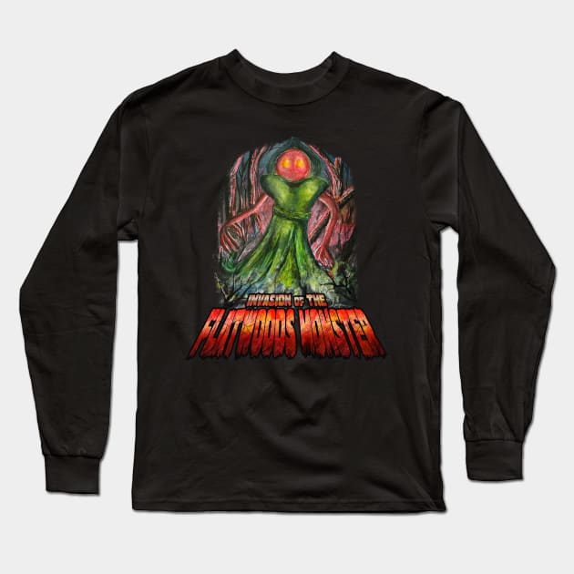 Flatwoods Invasion Long Sleeve T-Shirt by theartofron